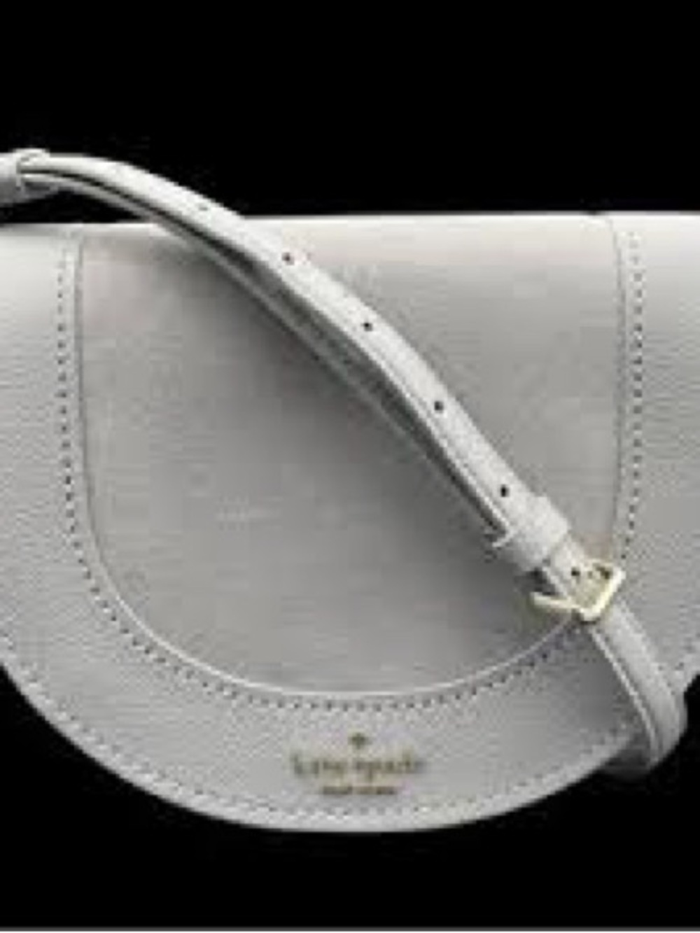 NWT Kate Spade ♠️ New York Luna Crescent Silhouette Leather/Suede crossbody $379 - Picture 3 of 14
